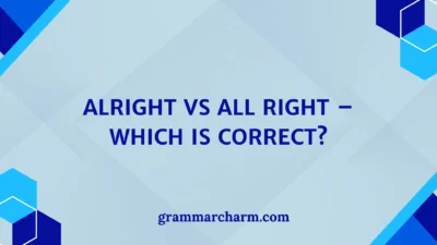 Alright vs All Right