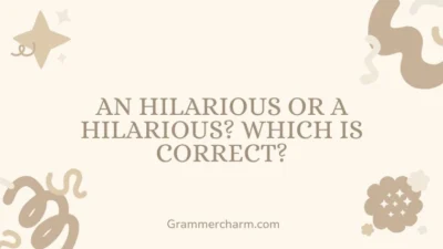 An Hilarious or A Hilarious
