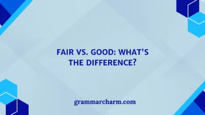 Fair vs. Good