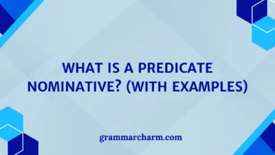 Predicate Nominative