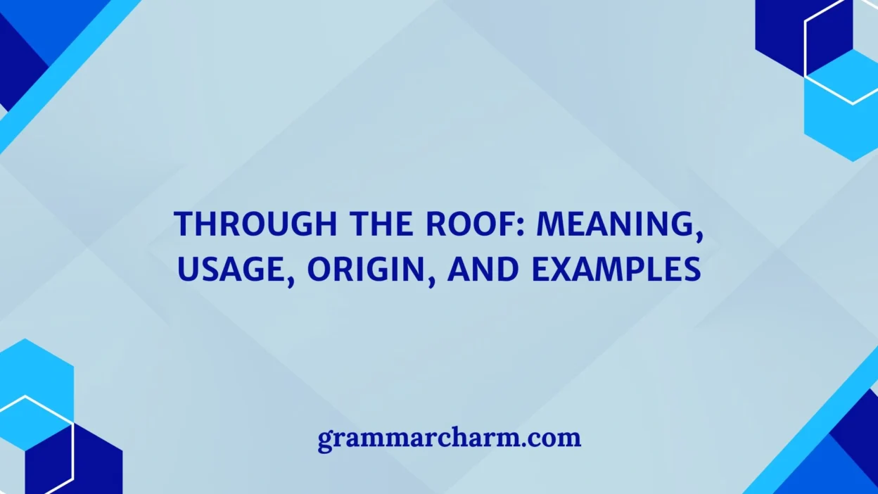 Through the Roof: Meaning