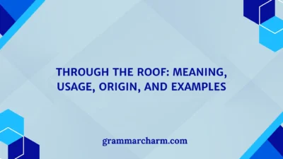 Through the Roof: Meaning