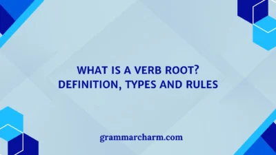 Verb Root? Definition
