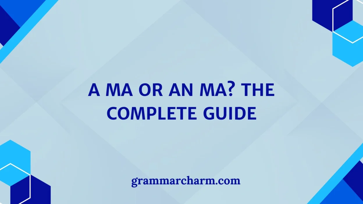 A MA or An MA