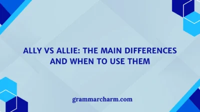 Ally vs Allie