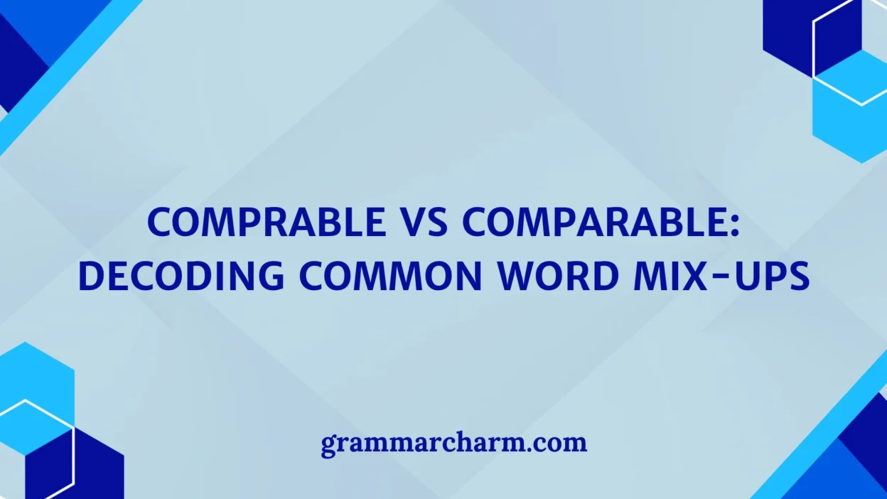 Comprable vs Comparable