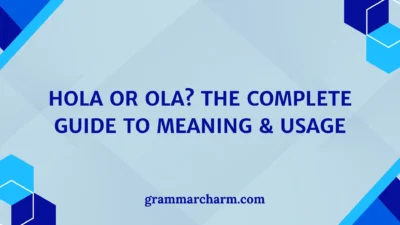 Hola or Ola