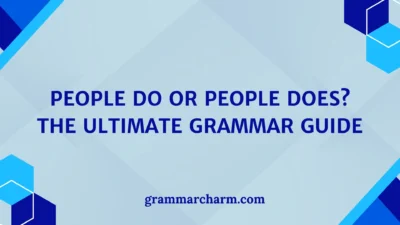 People Do or People Does