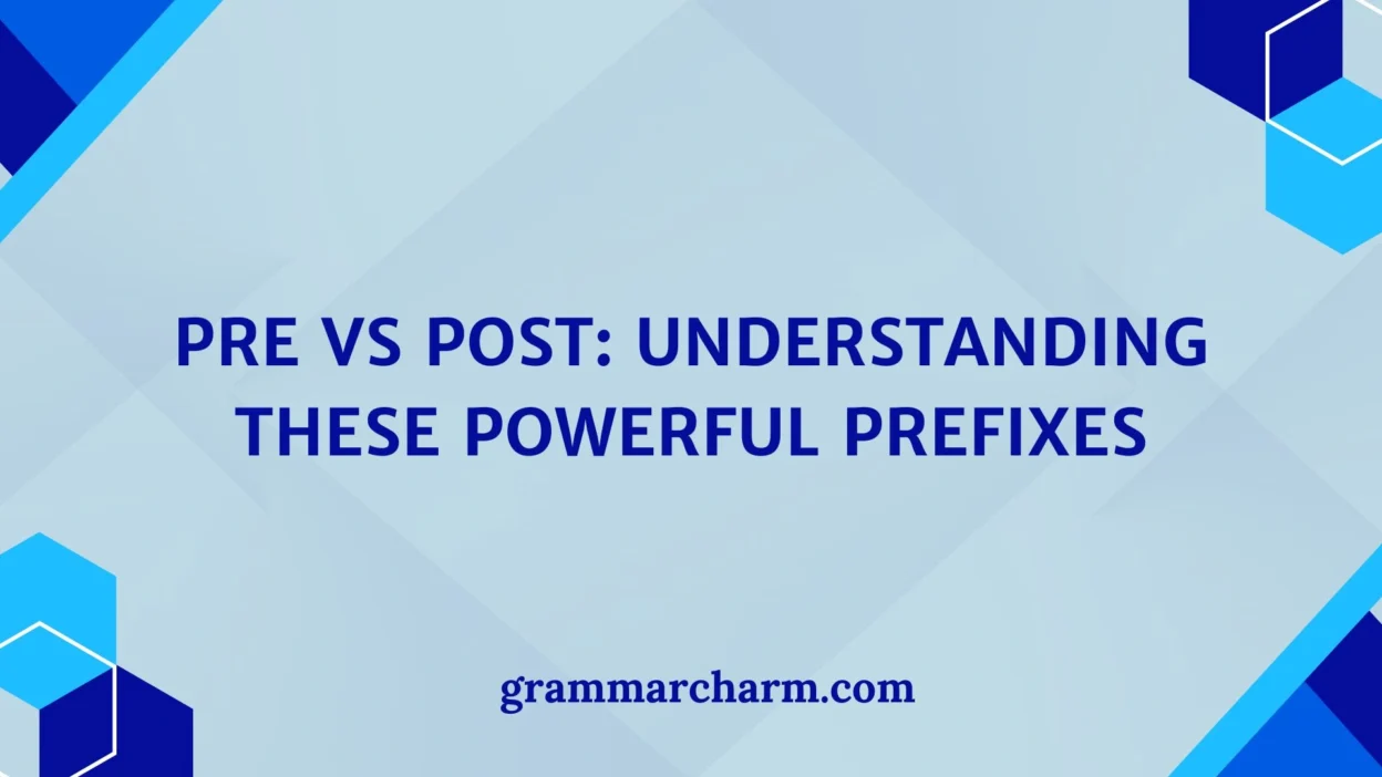 Pre vs Post