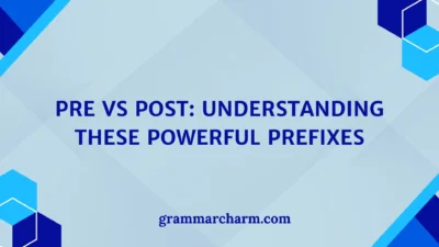 Pre vs Post