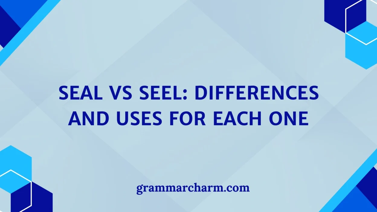 Seal vs Seel