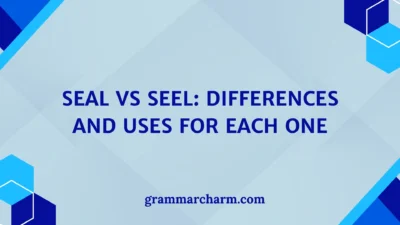 Seal vs Seel