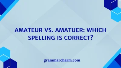 Amateur vs. Amatuer