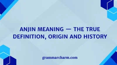 Anjin Meaning