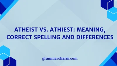 Atheist vs. Athiest