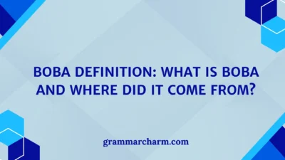Boba Definition