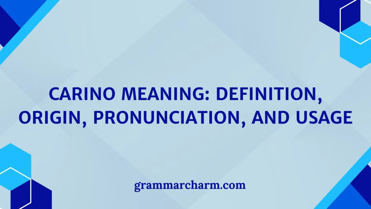 Carino Meaning