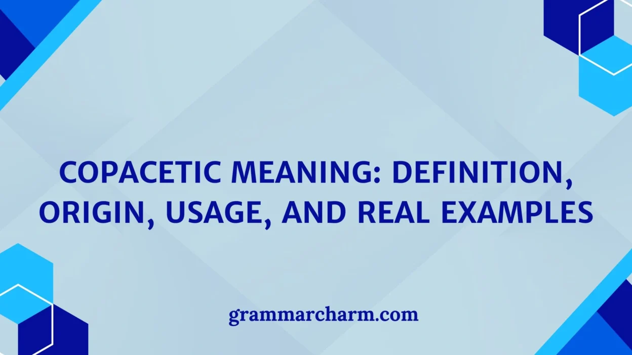 Copacetic Meaning