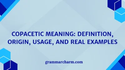 Copacetic Meaning