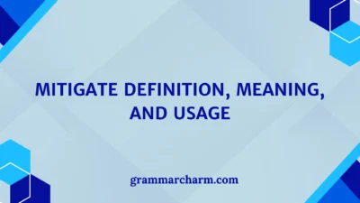 Mitigate Definition