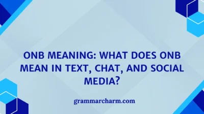 ONB Meaning