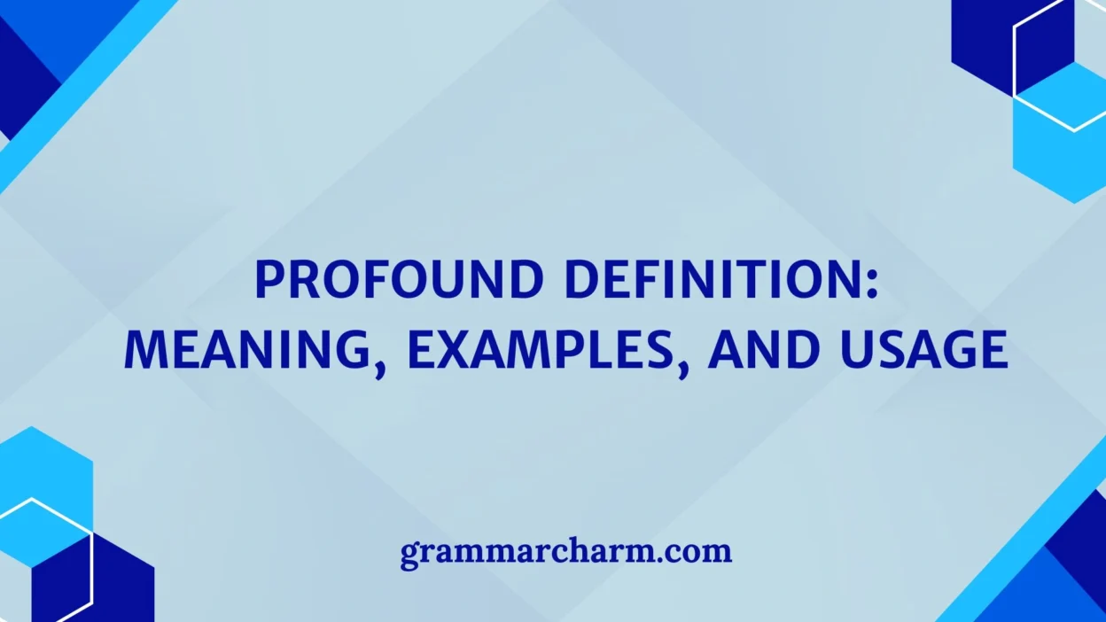 Profound Definition