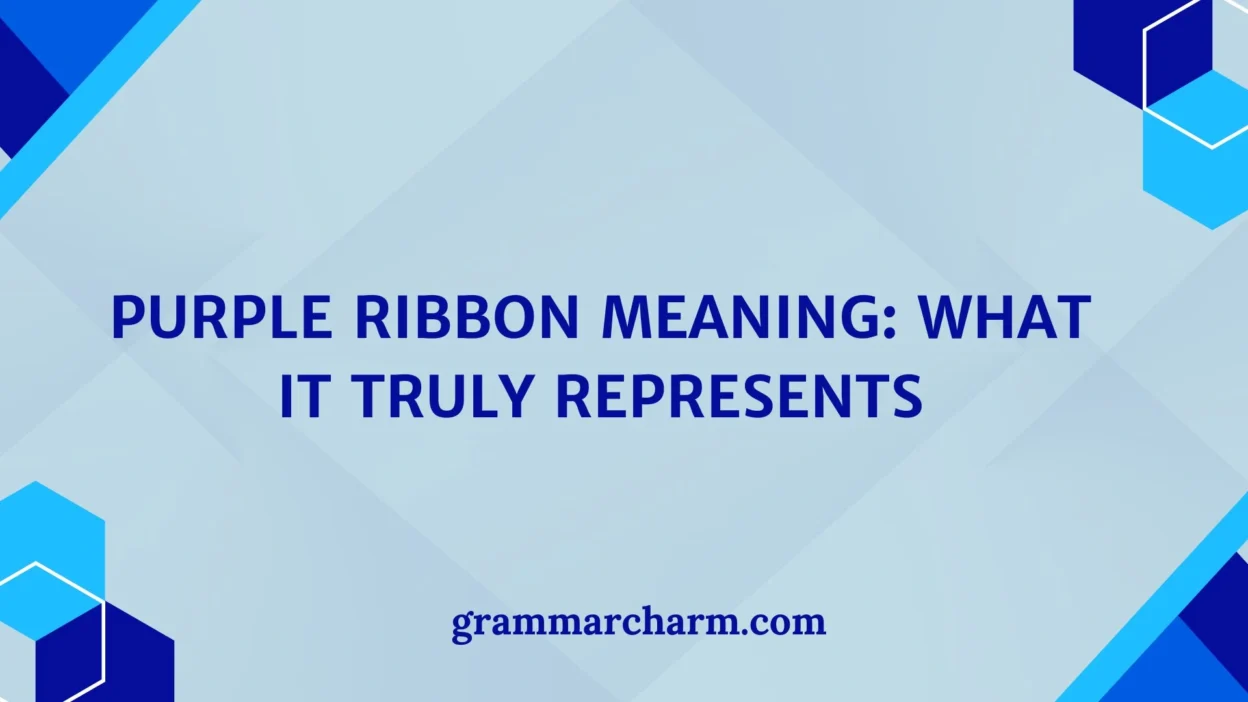 Purple Ribbon Meaning