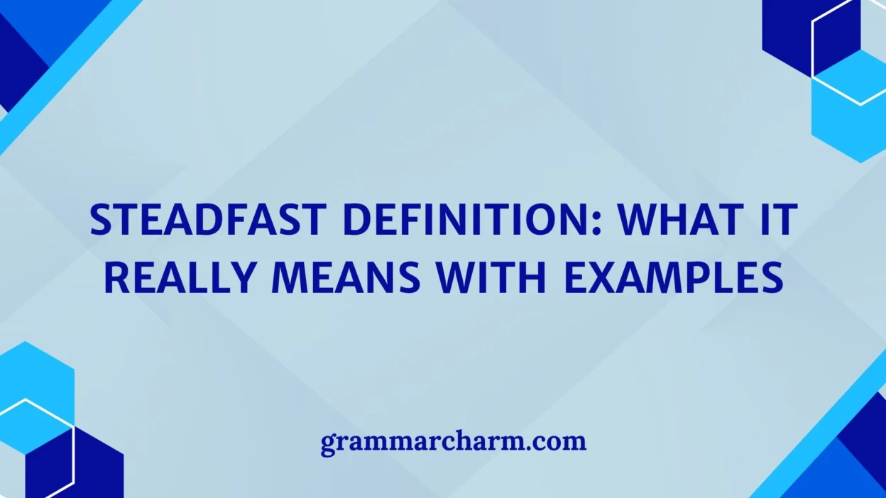 Steadfast Definition