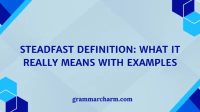 Steadfast Definition