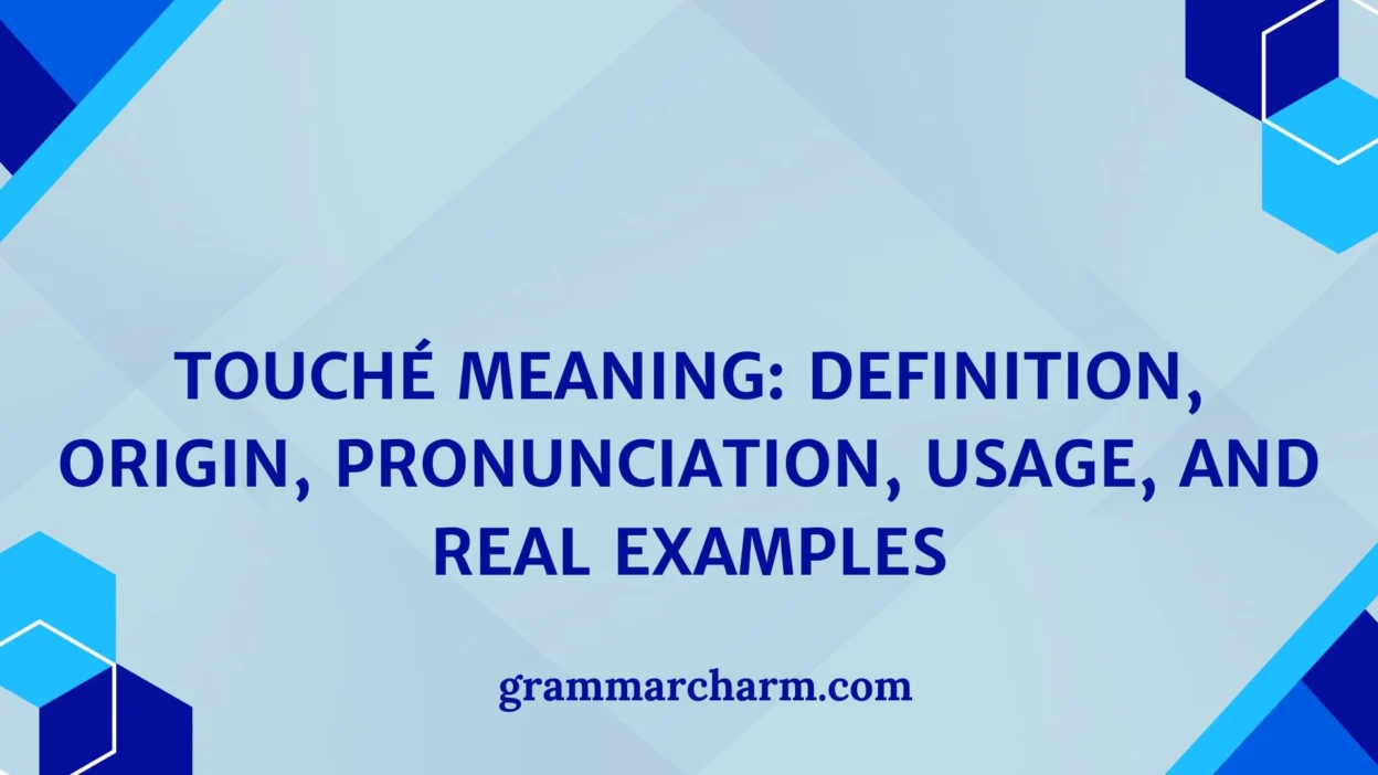 Touché Meaning