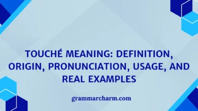 Touché Meaning