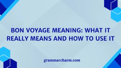 Bon Voyage Meaning