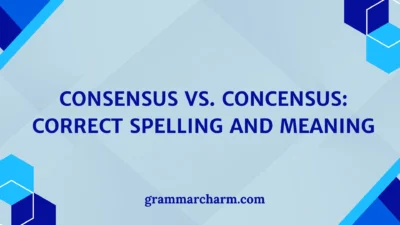 Consensus vs. Concensus
