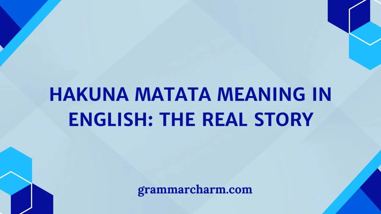 Hakuna Matata Meaning