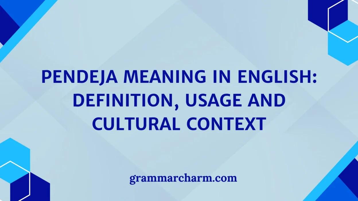 Pendeja Meaning