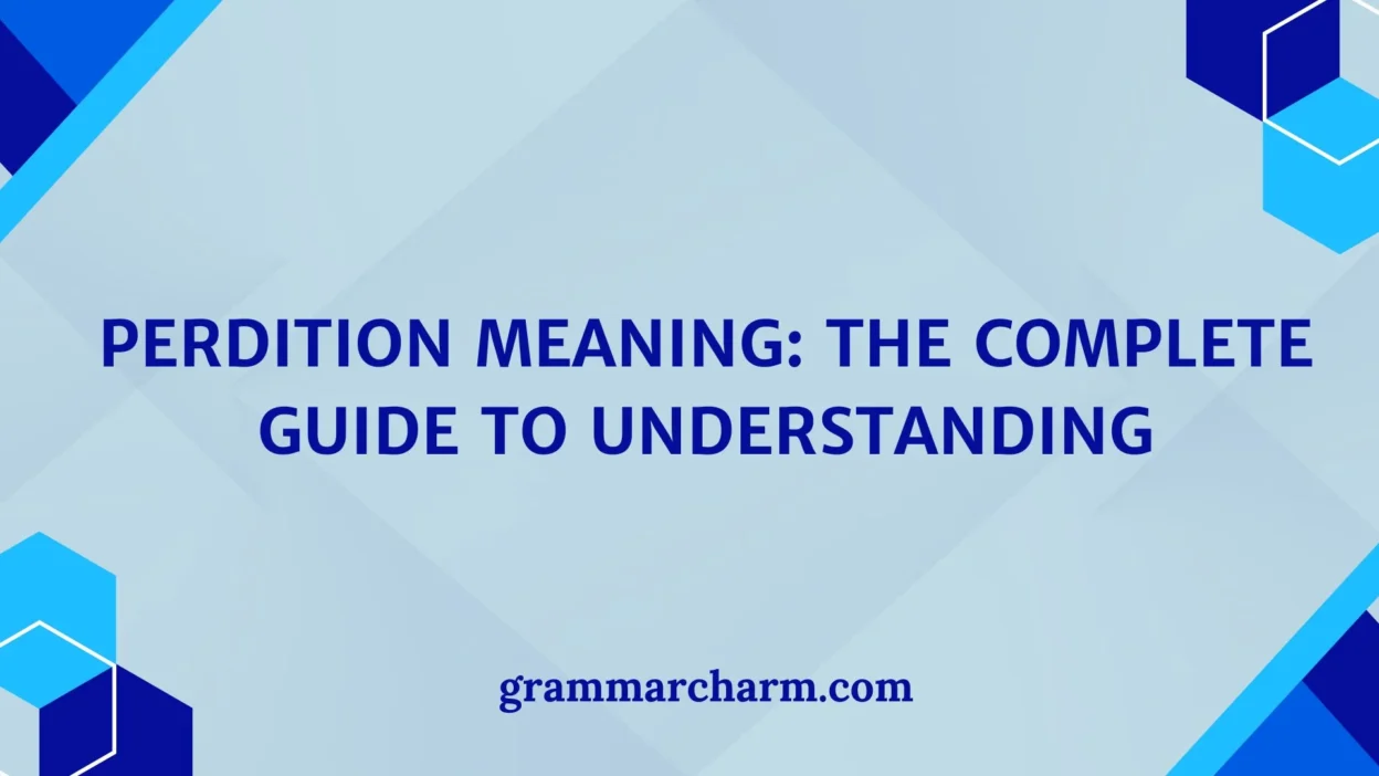 Perdition Meaning