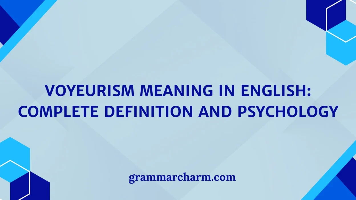 Voyeurism Meaning