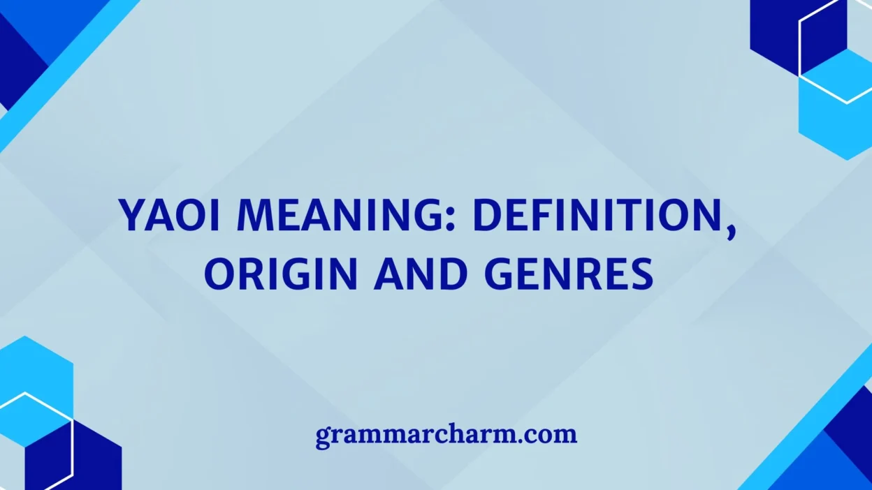 Yaoi Meaning